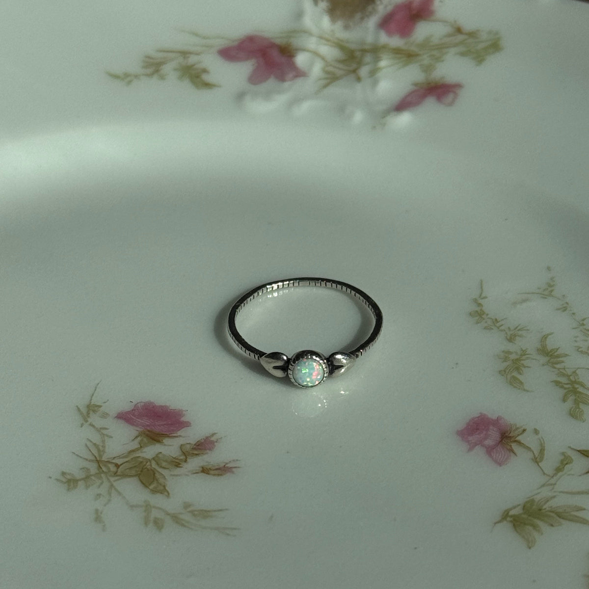 Opal Heart Ring