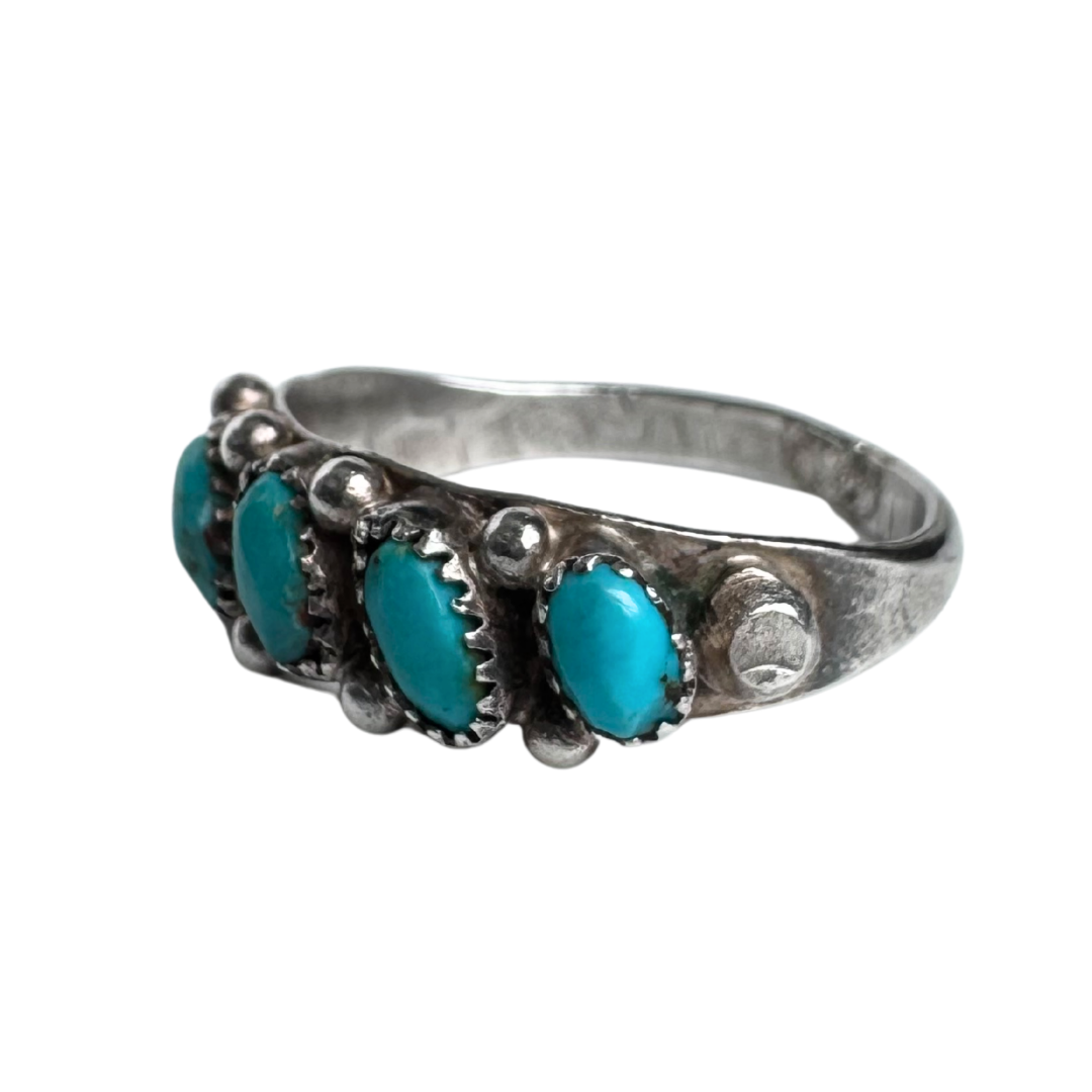 Five Stone Turquoise Band