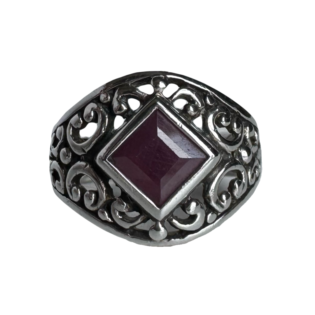 Gothic Silver Statement Ring