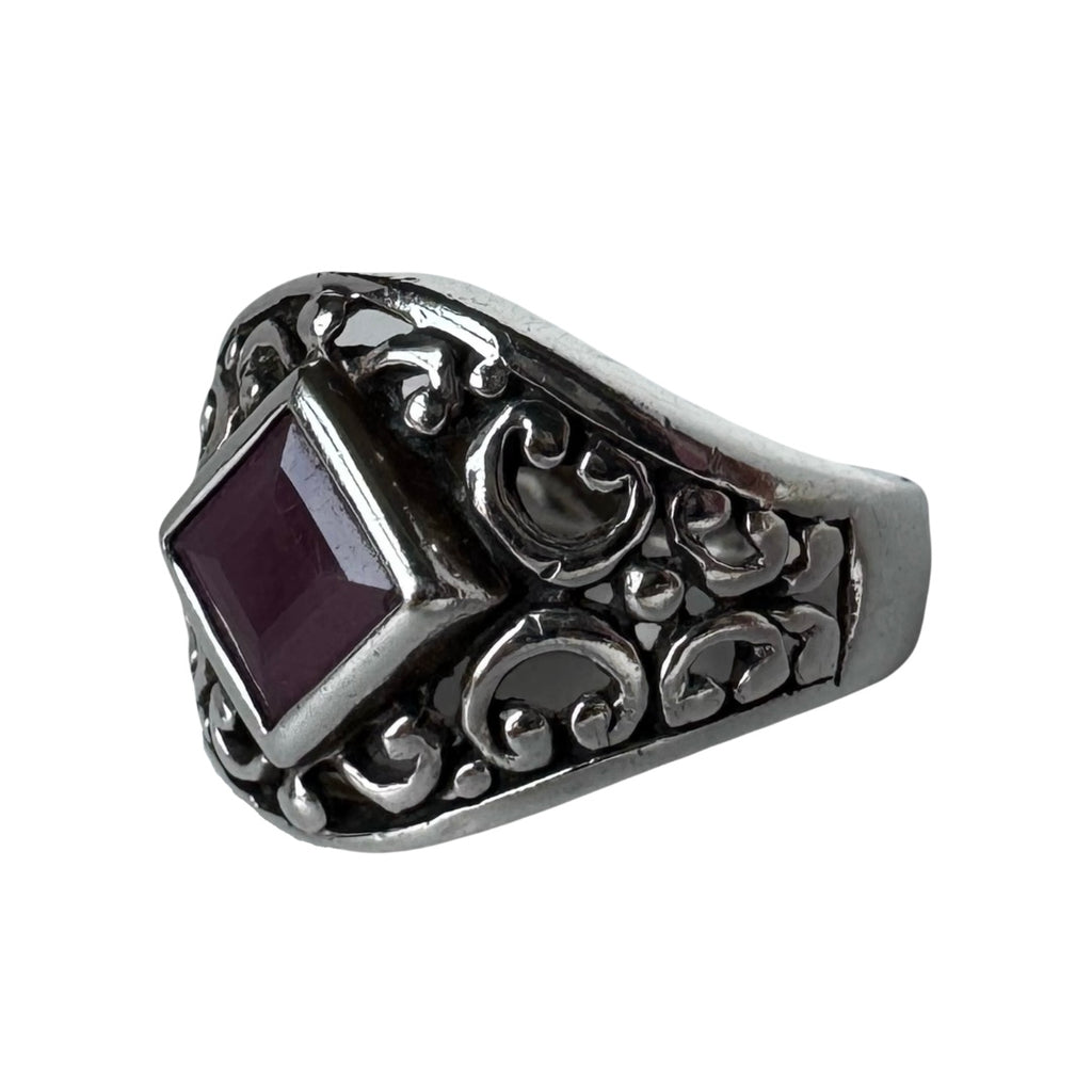 Gothic Silver Statement Ring
