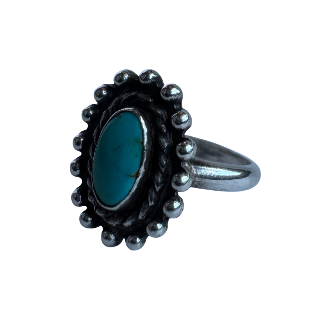 Turquoise Sunburst Ring
