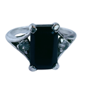 Black Gem Cocktail Ring